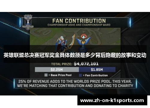 英雄联盟总决赛冠军奖金具体数额是多少背后隐藏的故事和变动